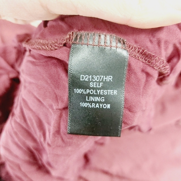 NEW Aakaa Can't Look Away Burgundy Boho Chic Maxi Wrap Dress P5357 - Picture 10 of 12